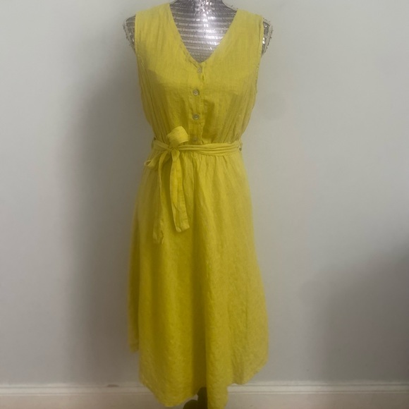 Vanessa Zani Linen Summer Dress Made In 